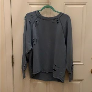 AERIE Distressed Sweatshirt